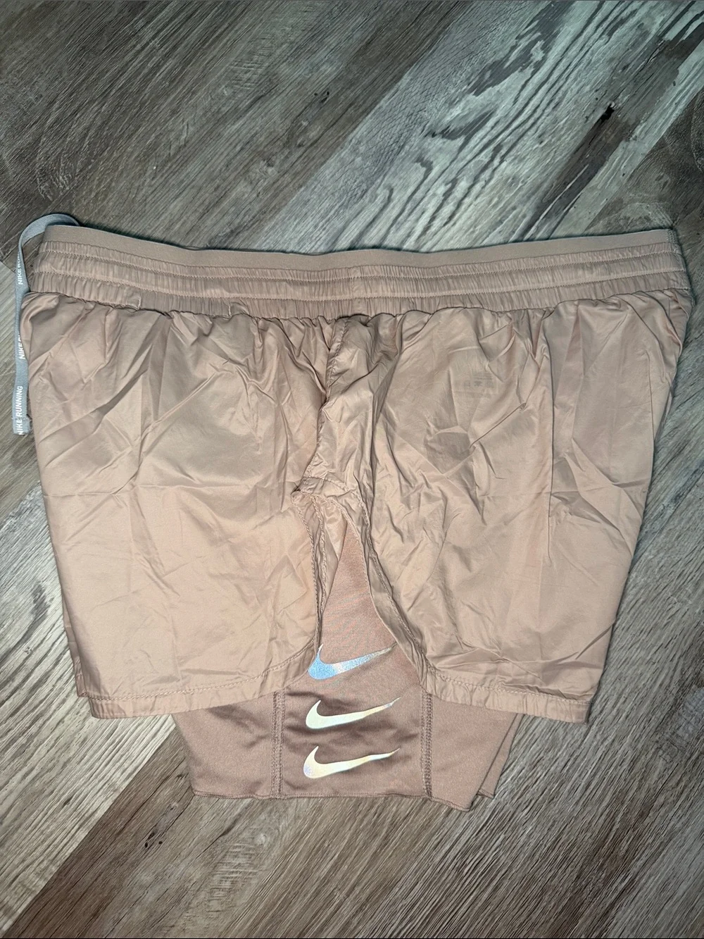 Nike Women's Dri-FIT Dusty Pink Athletic Shorts